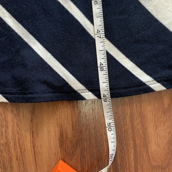 Banana Republic Navy Blue and White Striped Maxi Dress - size M - Picture 5 of 7